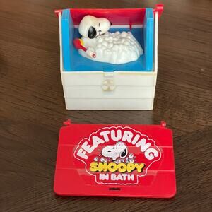 Vintage Snoopy In Bath Pop Up Toy 1965 Aviva Toy Peanuts Dog House BROKEN